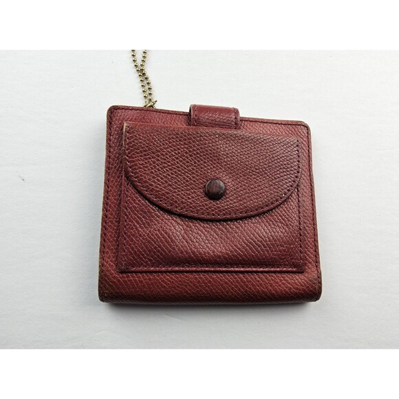 4C Leather Snap Folding Wallet Red - Picture 2 of 8